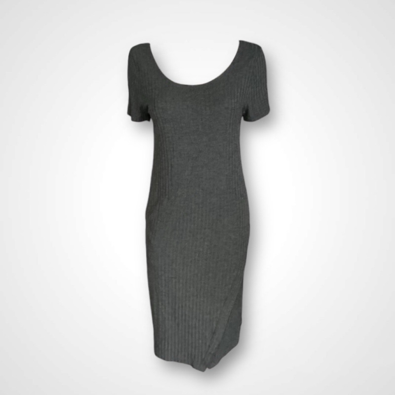 Zenana Outfitters (DS 153) ชุดเดรส แขนสั้น ผ้านุ่ม ยืด ใส่สบาย