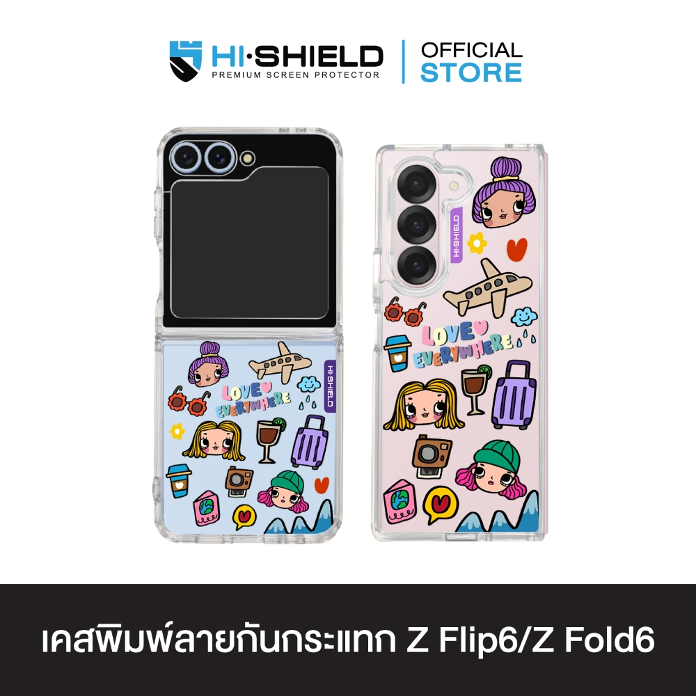 [ZFLIP6 / ZFOLD6] HI-SHIELD Stylish เคสใสกันกระแทก Samsung ZFLIP6 / ZFOLD6 รุ่น Debby6