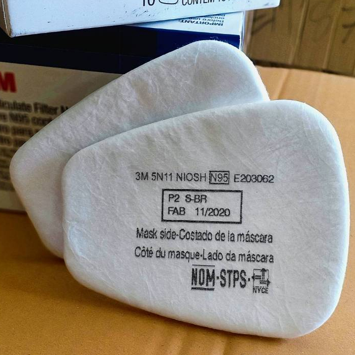 3M5N11 แผ่นกรองฝุ่นละออง 1คู่(2ชิ้นใส่ถุงแยกบรรจุ)