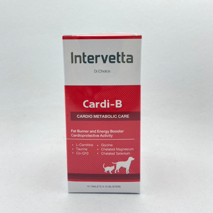 ยกกล่องDr.Choice Cardi-B อาหารเสริมเพื่อช่วยบำรุงหัวใจสำหรับสุนัขและแมว exp: 12/25