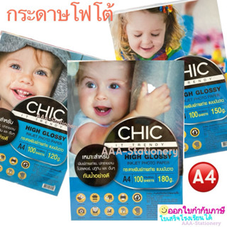CHIC IT TRENDY High Glossy Inkjet photo paper กระดาษโฟโต้ กั…