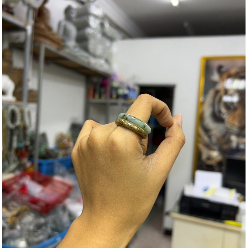 แหวนหยกเจไดต์ หน้าเล็ก เนื้อสวยมากกกกก - รูปที่ 5