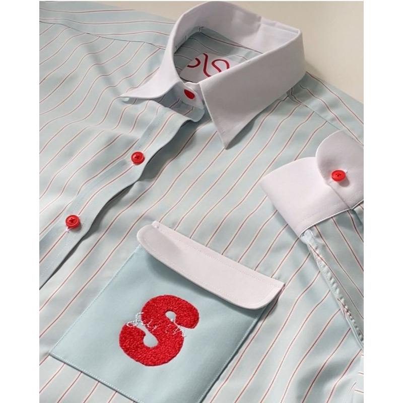 Sarin PuiPui pinstripe shirt