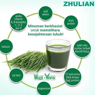 Vegi-Vera เวกิ เวร่า เครื่องดื่มผงจากใบอ่อนข้าวสาลี (1 กล่อง 30 ซอง)