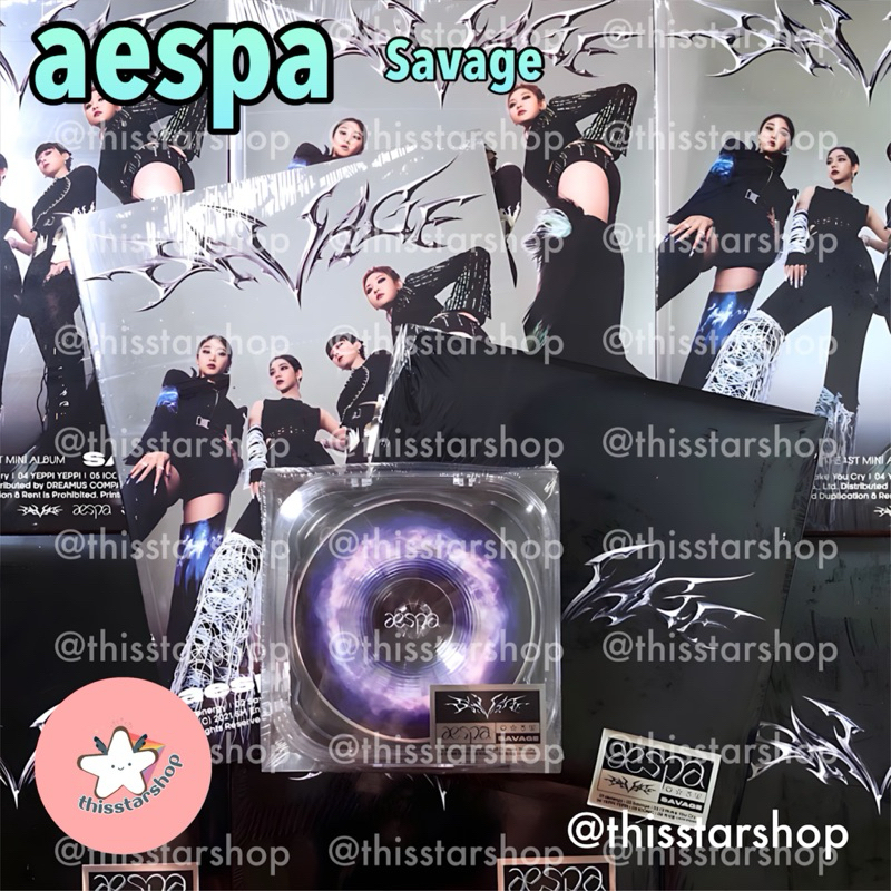 พร้อมส่ง AESPA อัลบั้ม Savage (Hallucination Quest ver./ P.O.S ver. / Synk Dive ver.)