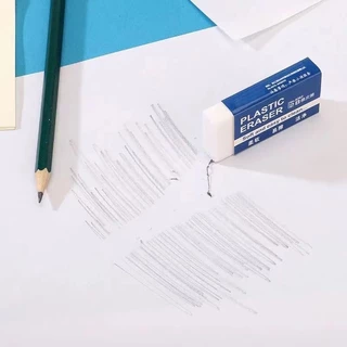 ยางลบดินสอ 2B Plastic eraser สำหรับดินสอทุกรุ่น อุปกร์การเรียน สำนักงาน วาดภาพ นุ่มเนียน ลบความผิด