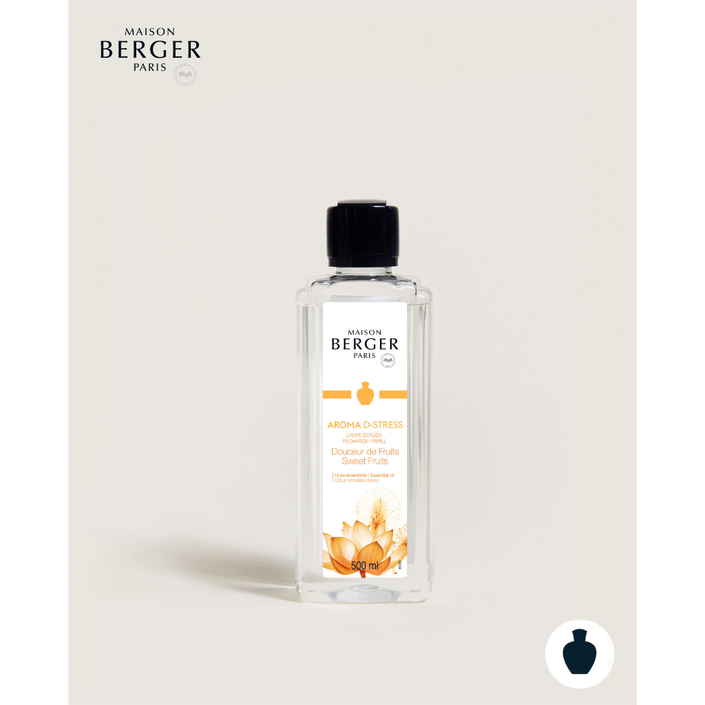Aroma D-Stress 500ml,Maison Berger Paris, น้ำหอมสำหรับบ้าน ชนิเติมตะเกียง กลิ่น อะโรมา ดี สเตรส, Aroma ,Home fragrance