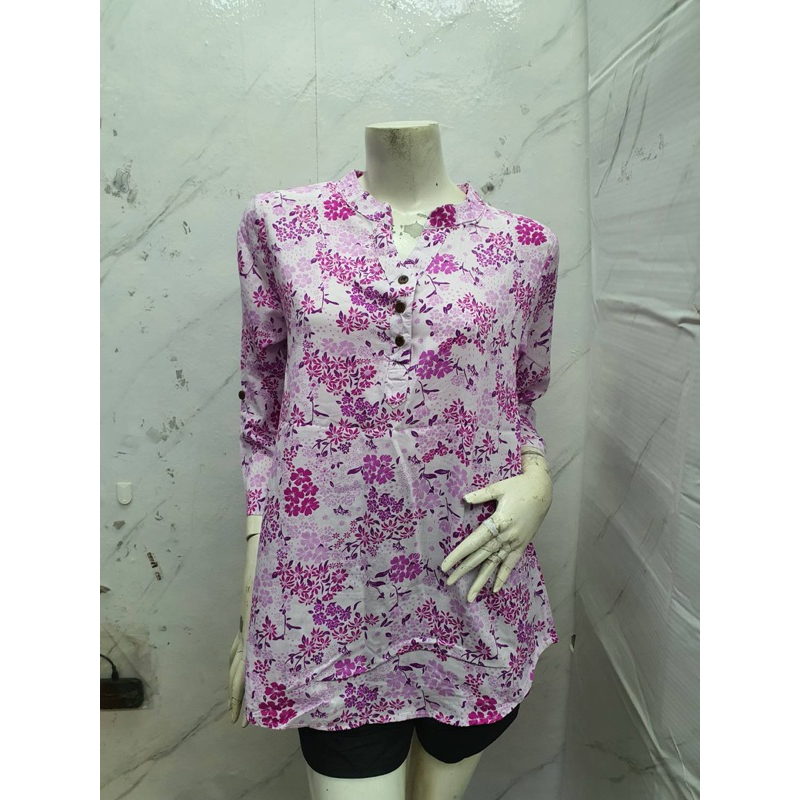 เสื้อแฟชั่นผ้าสปันแขนยาวอก42“สีสวยสดใส่สบาย