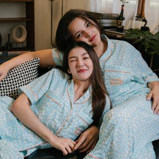 ชุดนอน Cuddly Dreams - Baby Blue Panther กางเกงขายาว