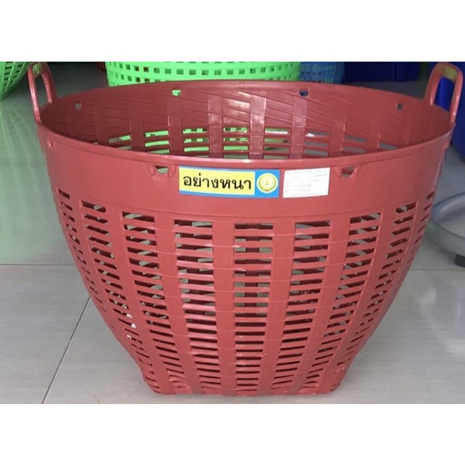 เข่งเบอร์ 5 แพ็ค 12-36 ใบ ต่อ1คำสั่งซื้อ ประหยัดค่าส่ง เนื้อเหนียวนิ่ม HDPE บรรจุ15kg.Ø44 x 33cm. ราคา ถูกที่สุด ดีลบีเคเค แกลเลอรีภาพที่ 6