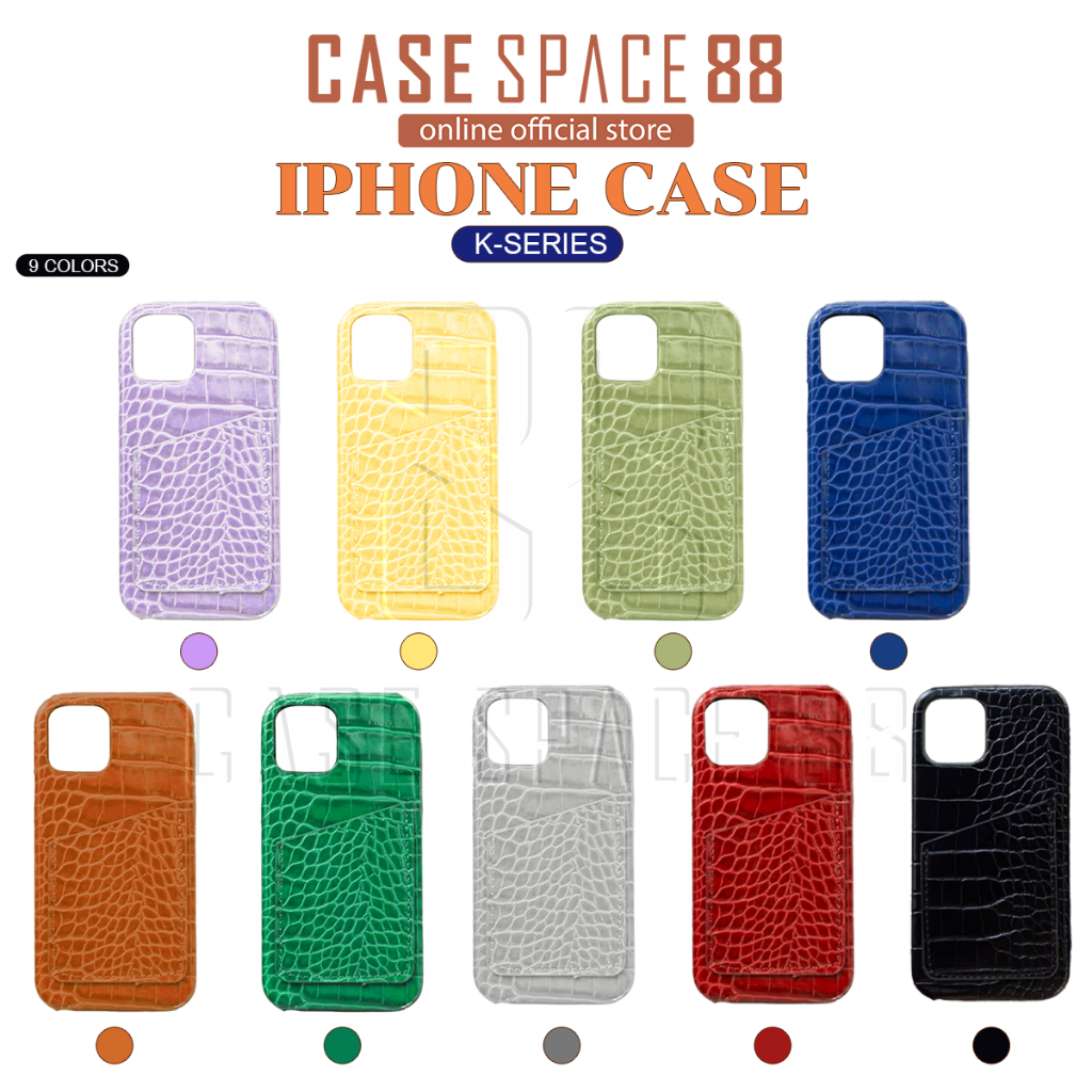 Casespace88 (K Series) เคสมือถือ เคสหนังใส่บัตร สำหรับไอโฟน iPhone Case ทำจากวัสดุอย่างดี พร้อมส่ง