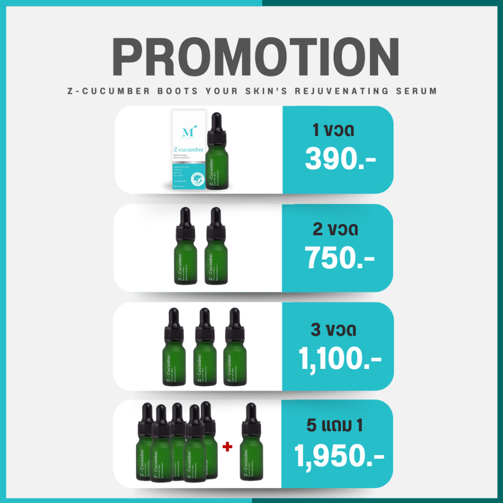 All Meleen Z-Cucumber Boots Your Skin's Rejuvenating Serum ผลิตภัณฑ์ลดสิว ฝ้า กระ จุดด่างดำ ริ้วรอย