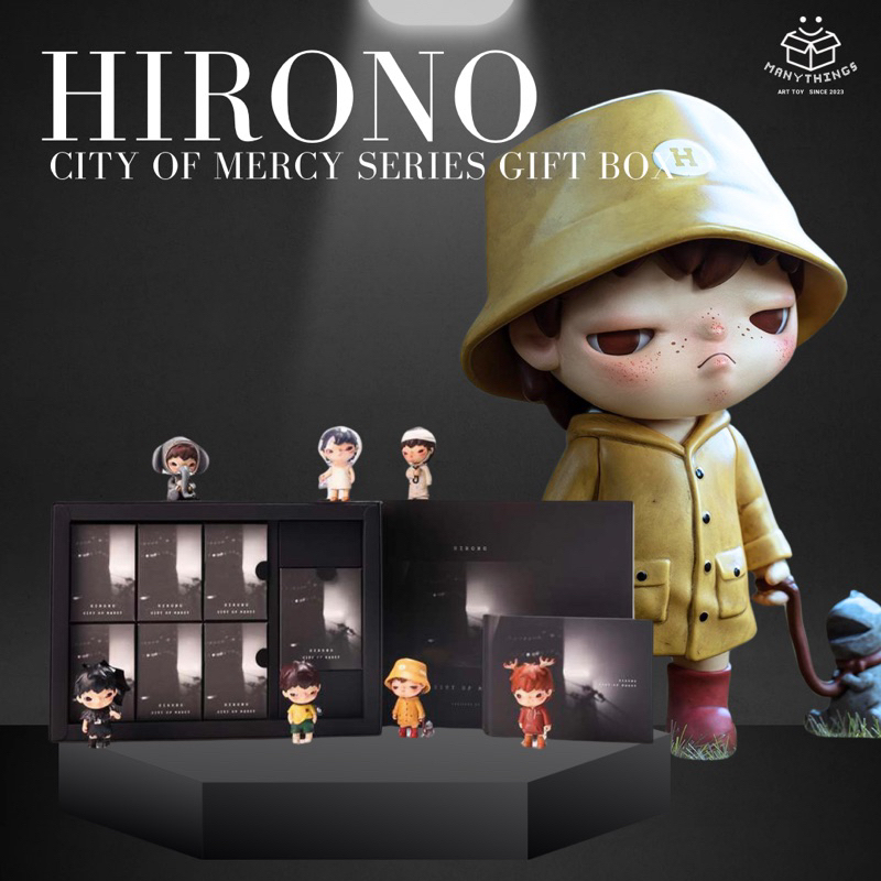 pop mart Hirono City of Mercy Series Gift Box V.3 กล่องดำ Special Box ✅พร้อมส่ง✅ Hirono v.3