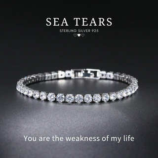 MEET💕กำไลเงิน Sea tears กำไลเงินแท้ สร้อยข้อมือสวยๆ กำไลเพชร กำไลแฟชั่น กำไลข้อมือเงินแท้