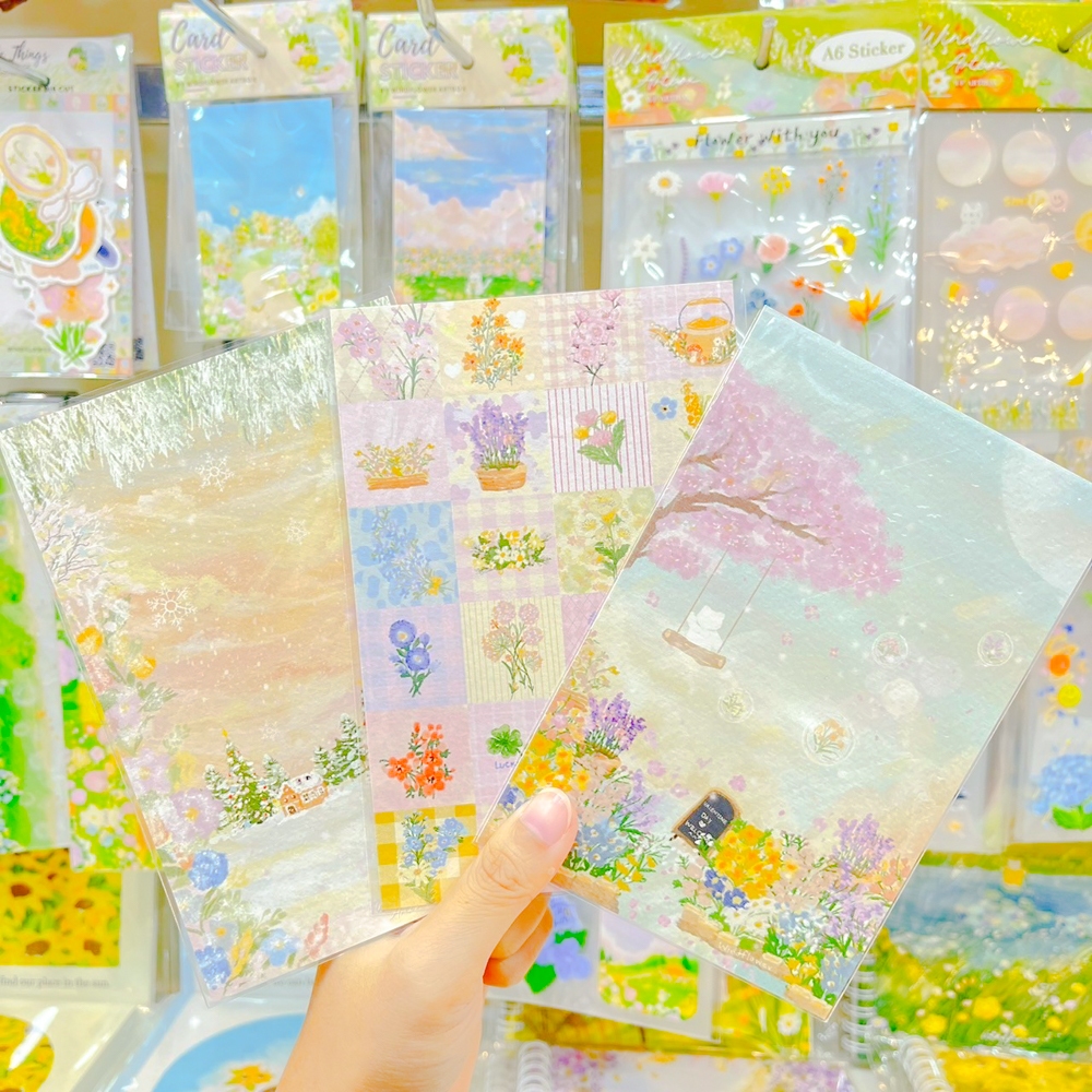 ✨มีลายใหม่นะ✨Postcard โปสการ์ด ภาพวิวทิวทัศน์ธรรมชาติสวยงาม ดอกไม้สวย ๆ [WINDFLOWER] - รูปที่ 4