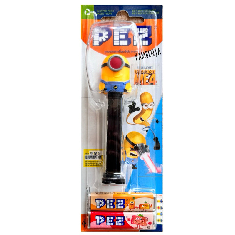 PEZ เพซ ลูกอมรสผลไม้ พร้อมแท่งการ์ตูนหัวโต ลาย MINIONS New🎉 - รูปที่ 4