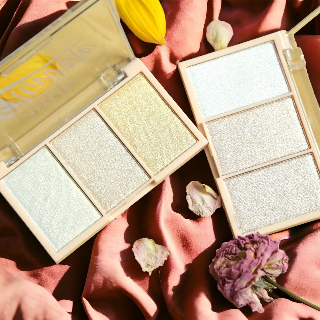 ไฮไลท์ Anylady 3 ช่อง ตลับพกพาสะดวก เฉดดิ้ง หน้าฉ่ำวาว มีมิติ หน้าเงา No.8134