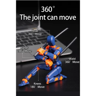 หุ่นยนต์ 3D ข้อต่อขยับได้ ตัวละครอะนิเมะ -ของเล่นปลอม หุ่นยนต์ diy ของเล่นหุ่น robot toy หุ่นยนต์ 13 ข้อต่อ