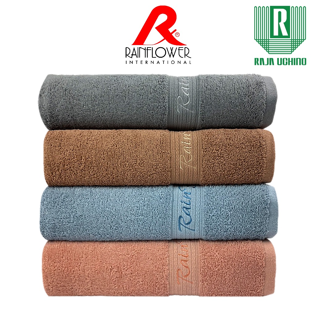 RAINFLOWER Towel ผ้าเช็ดตัว ขนาดใหญ่พิเศษ 80x150 cm. เส้นใยฝ้าย100% รุ่น MST93530