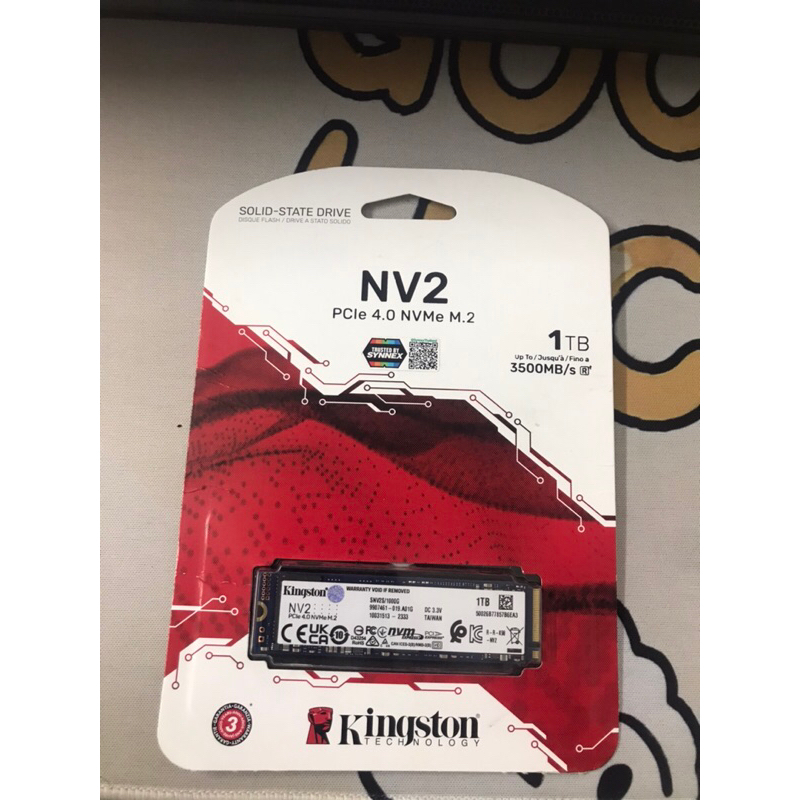 (ประกัน Advice SYNNEX) Kingston NV2 1TB PCIe 4.0 NVMe M.2 2280 SSD SNV2S/1000G (R:3500 W:2100 MB/s)