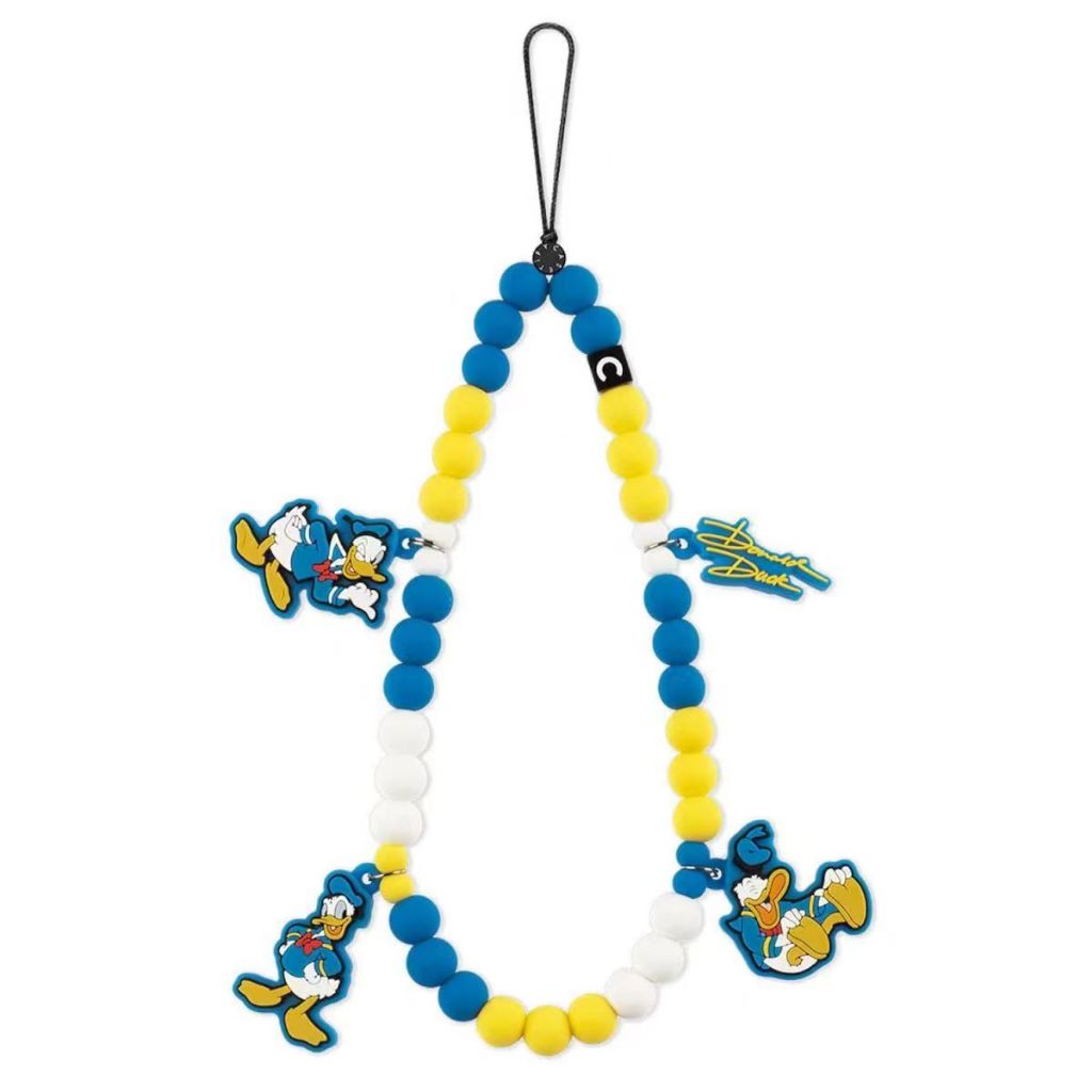High quality CASETiFY Disney co branded Donald Duck mobile phone chain cute cartoon hanging decoration wrist style phone