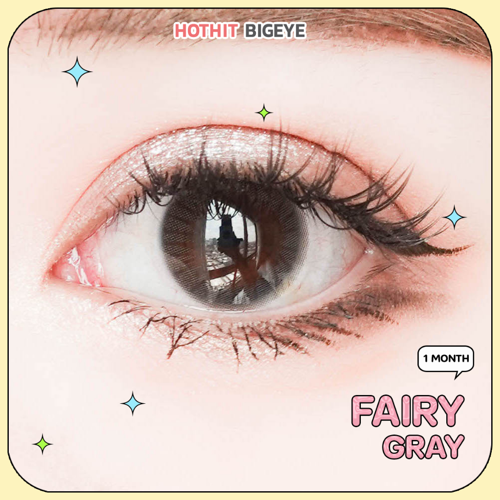 Candylens คอนแทคเลนส์มินิ สีธรรมชาติ  Fairy gray  พร้อมส่งแบบปกติ และค่าสายตาสั้น