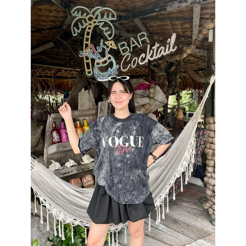 🩶Vintage T-Shirt🩶 เสื้อยืดผ้าฟอก วินเทจ oversized - รูปที่ 4