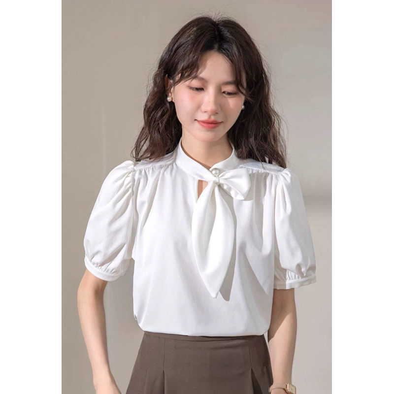 เสื้อทำงานแขนสั้น ผ้าดี