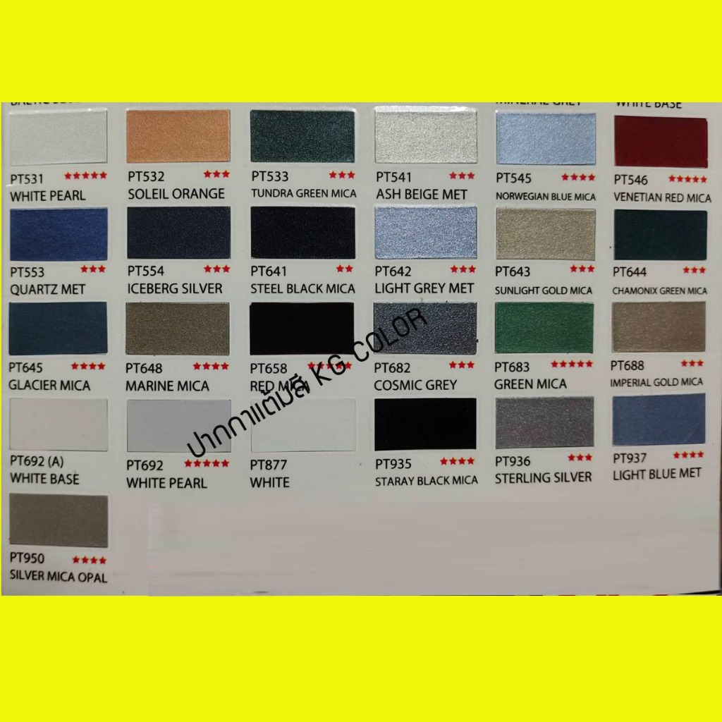 ปากกาแต้มสีรถยนต์ตรงรุ่น KG Color สำหรับ ISUZU มีสีให้เลือกตามสีรถของลูกค้า - รูปที่ 7