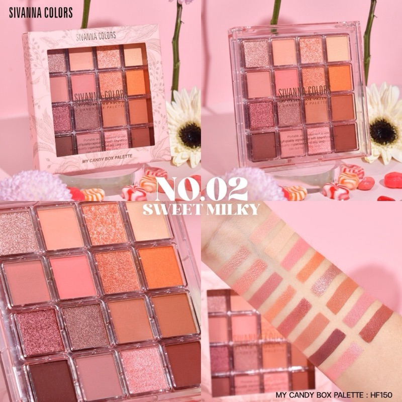 SIVANNA COLORS MY CANDA BOX PALETTE : HF150 | อายแชโดว์