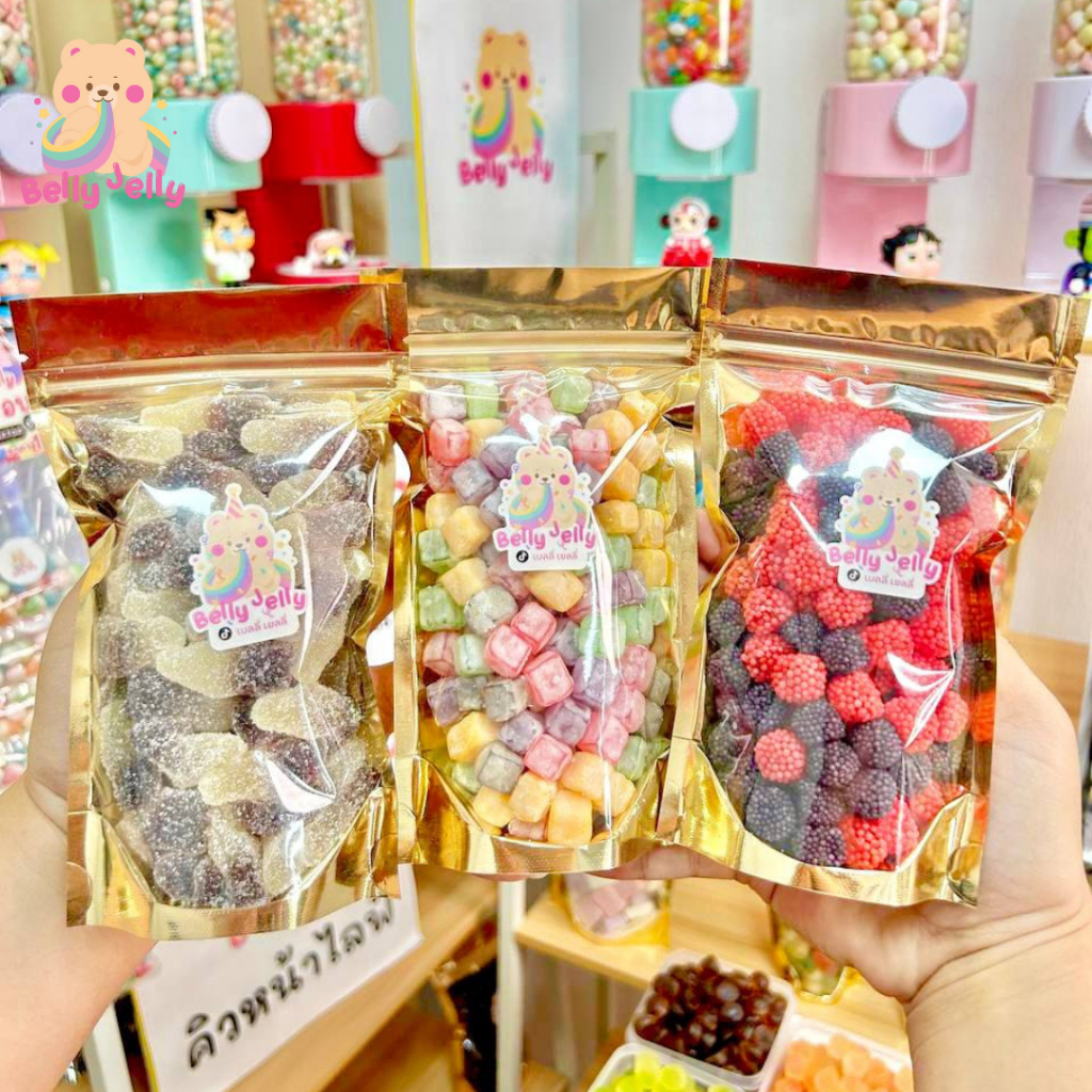 เยลลี่ตัก ตักละ 190g++ เยลลี่น้ำแข็ง โค้กน้ำตาล เบอรี่เกล็ด เปรี้ยวถึงใจ ขนมกินแก้ง่วง ขนม เยลลี่