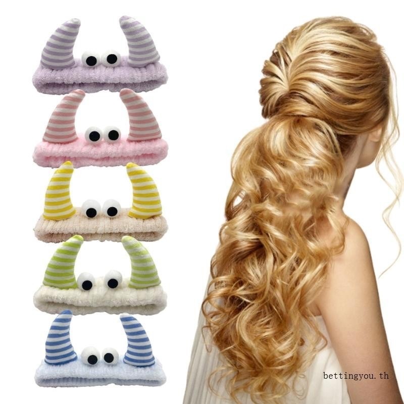 DAN-ที่่คาดผม ตัวตลกขนนุ่ม มีเขาหูลาย พร้อมส่ง