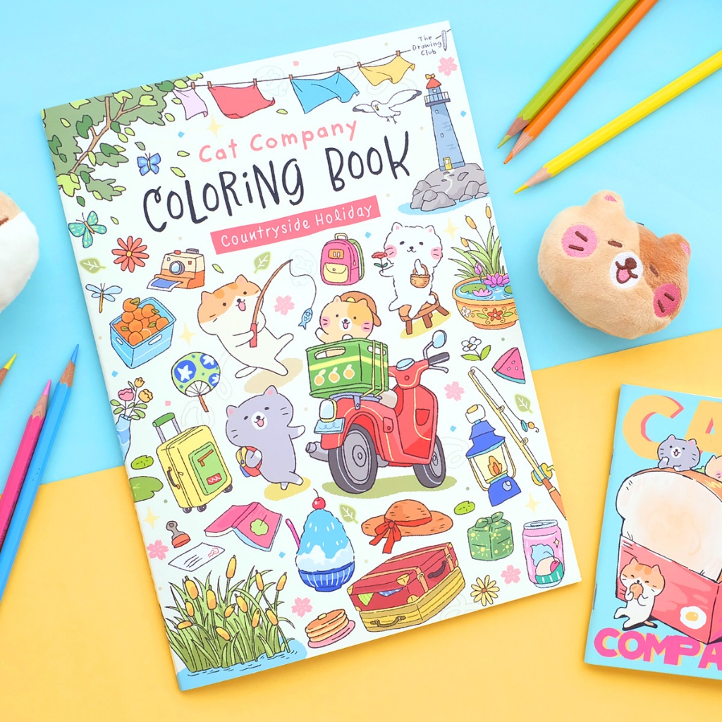 สวีทซัมเมอร์ : สมุดภาพระบายสี Cat Company ลาย Countryside Holiday