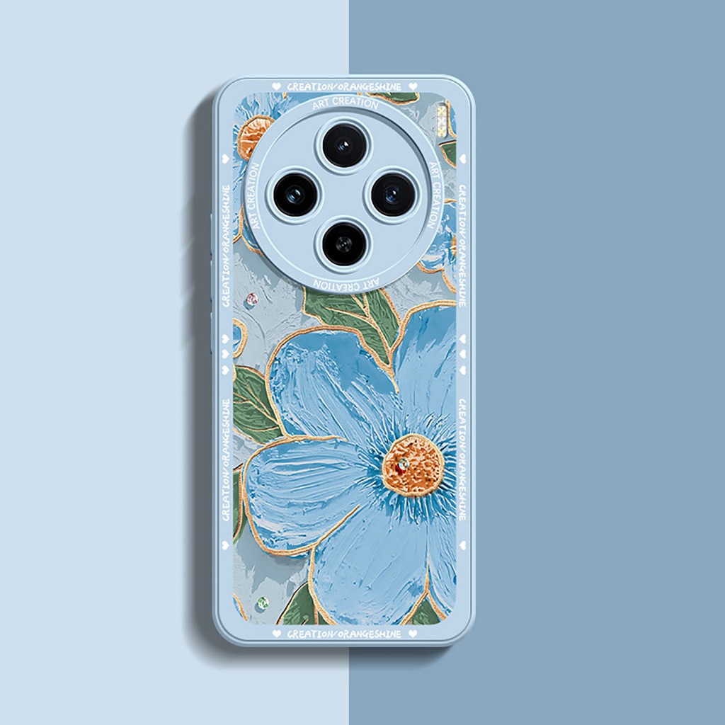 ส่งไวสุด ส่งทุกวัน ร้านคนไทยจ้า เคส Vivo X100 , X100 Pro ลายดอกไม้ รุ่นนี้สวยมาก เคสวีโว่ X100 Pro