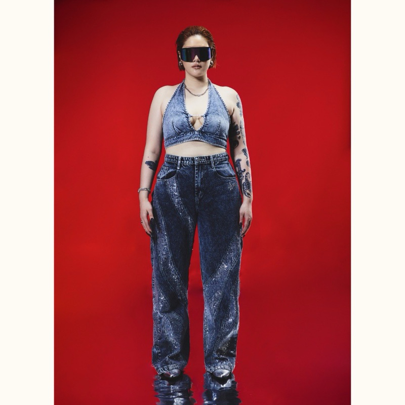 ส่งต่อ มือ 1 Merge Official - สี Nightlight Muse Jeans กางเกงยีนส์