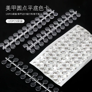คริสตัลเม็ดกลมติดขวดสีทาเล็บ โชว์สีทาเล็บกันหลงลืม แถมกาวสองหน้าติดขวด 12 ชิ้น/ห่อ สินค้าพร้อมส่ง