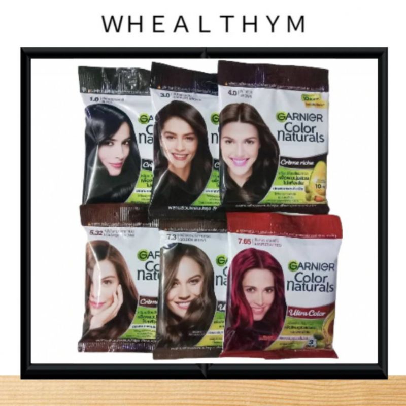 สีผม การ์นิเย่ แชมพูเปลี่ยนสีผม ยาย้อมผม สีย้อมผม ครีมย้อมผม Garnier Color Natur