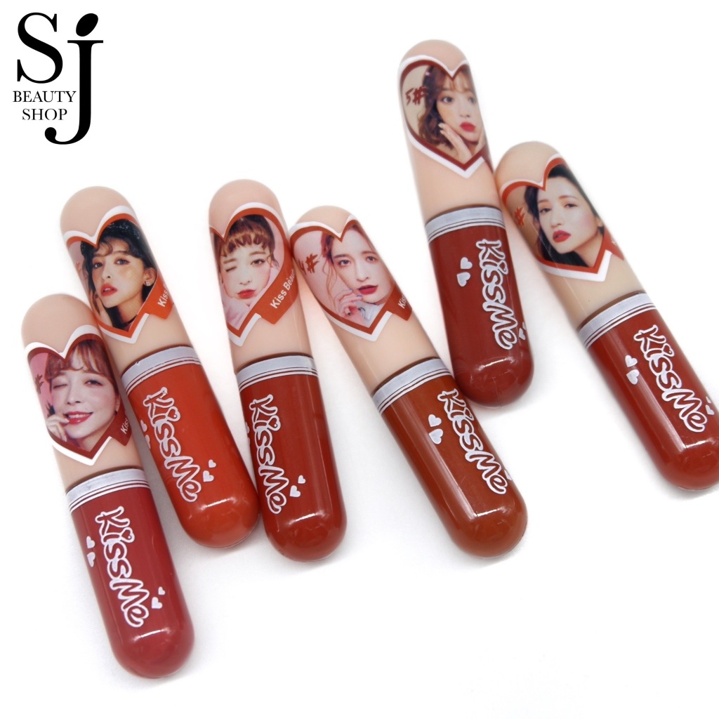 Kiss Beauty KissMe Matte LipGloss ลิควิดลิปแมทต์ ลิปจิ๋ว สีชัด ริมฝีปากเรียบเนียน ไม่ตกร่อง