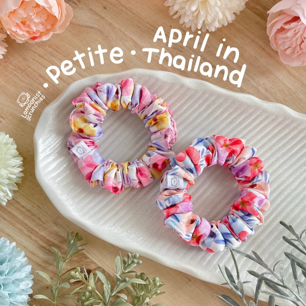 Lamoonist scrunchies • Petite • April in Thailand