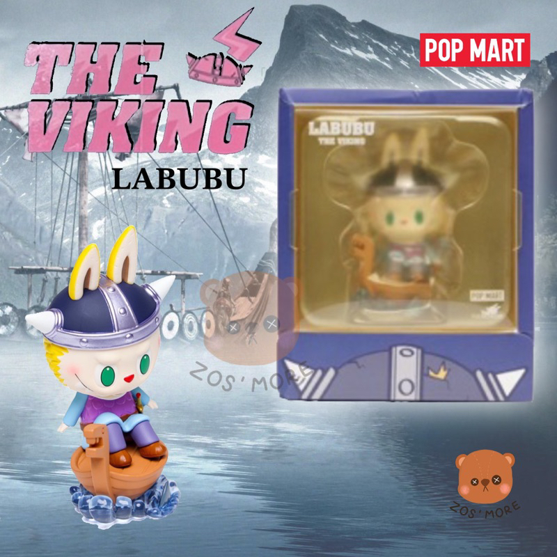 Popmart Labubu The Viking Figure ของแท้ฟิกเกอร์โมเดล ลาบูบู รุ่นไวกิ้ง