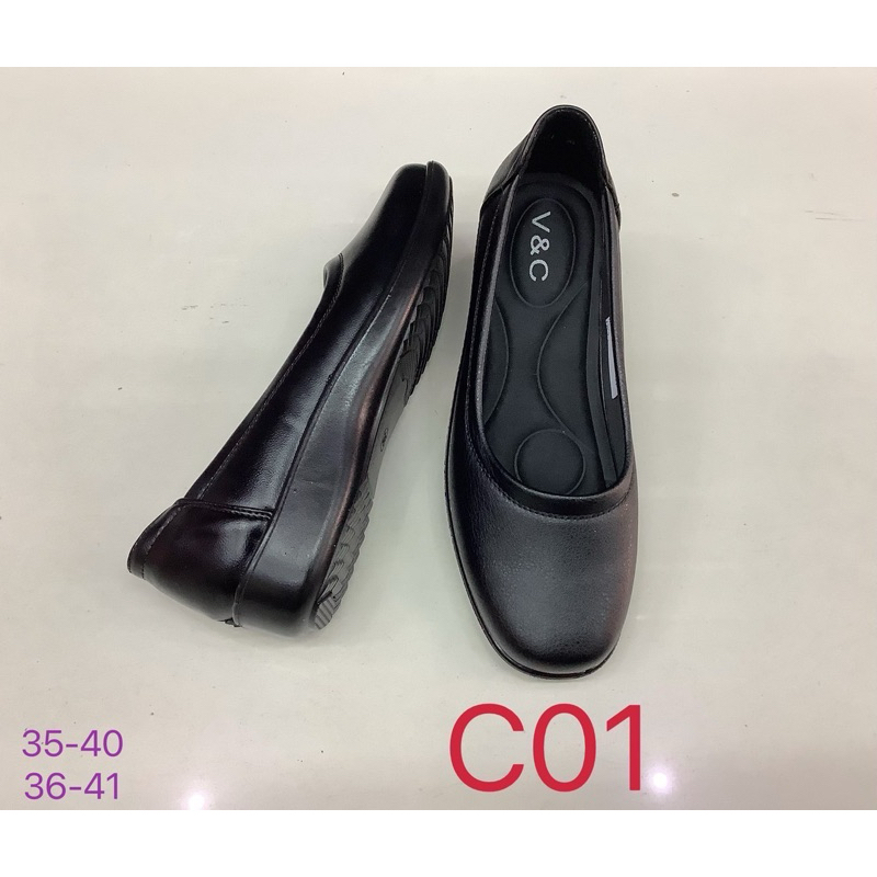 รองเท้ายี่ห้อ v&c รองเท้าใส่เรียน ใส่ทำง￼าน มีไซด์ 35 ถึง 41 ค่ะ