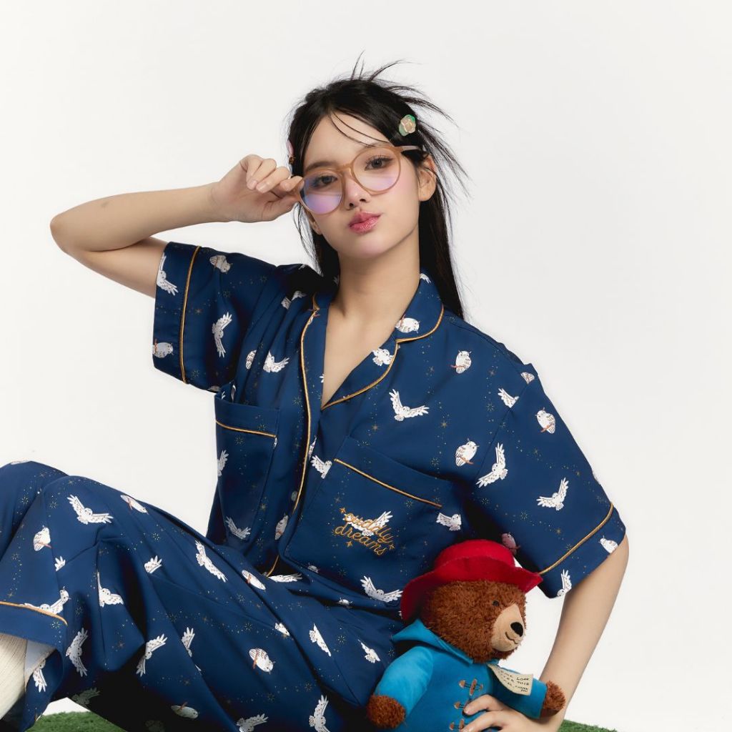 ชุดนอน Cuddly Dreams - The Wizard Owls กางเกงขายาว