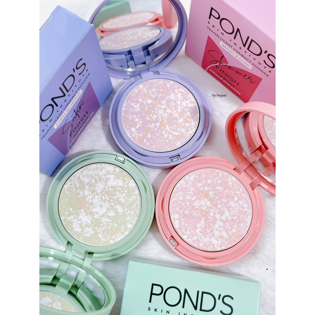 ส่งด่วน POND'S พอนด์ส ทรานส์ลูเซนท์ คอมแพค พาวเดอร์ แป้งฟิลเตอร์หน้าเป๊ะ คุมมันติดทน  ใช้ได้ทุกสีผิว รูปที่ 6