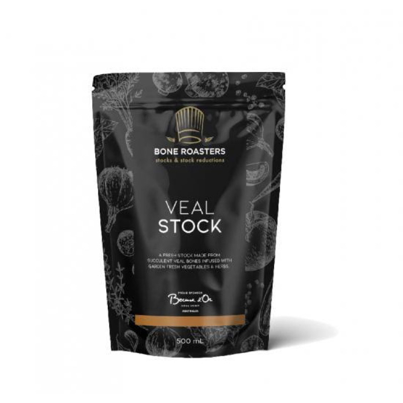 Bone roaster Veal stock 500ml. น้ำซุปลูกวัว นำเข้าจากออสเตรเลีย🇦🇺 wl
