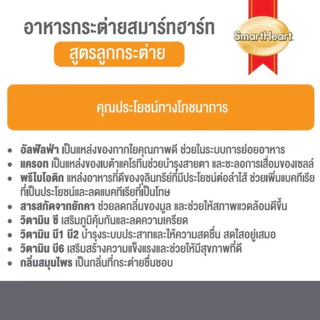 (1 kg.) SmartHeart Rabbit Feed Junior อาหารเม็ดลูกกระต่าย และแม่กระต่ายที่ตั้งท้อง 1 kg.
