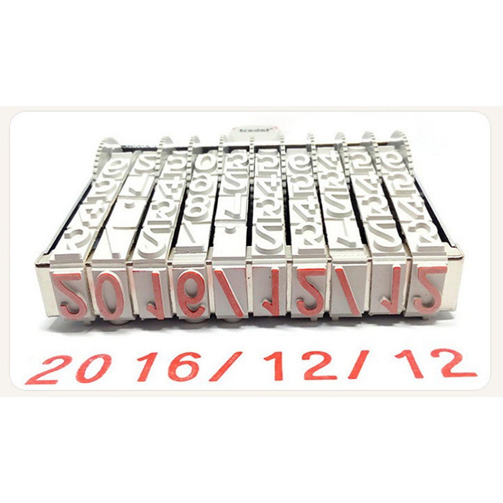 Trodat 151810 ตรายางตัวเลข ขนาดใหญ่ อักษรสูง 18 มม. 10 หลัก