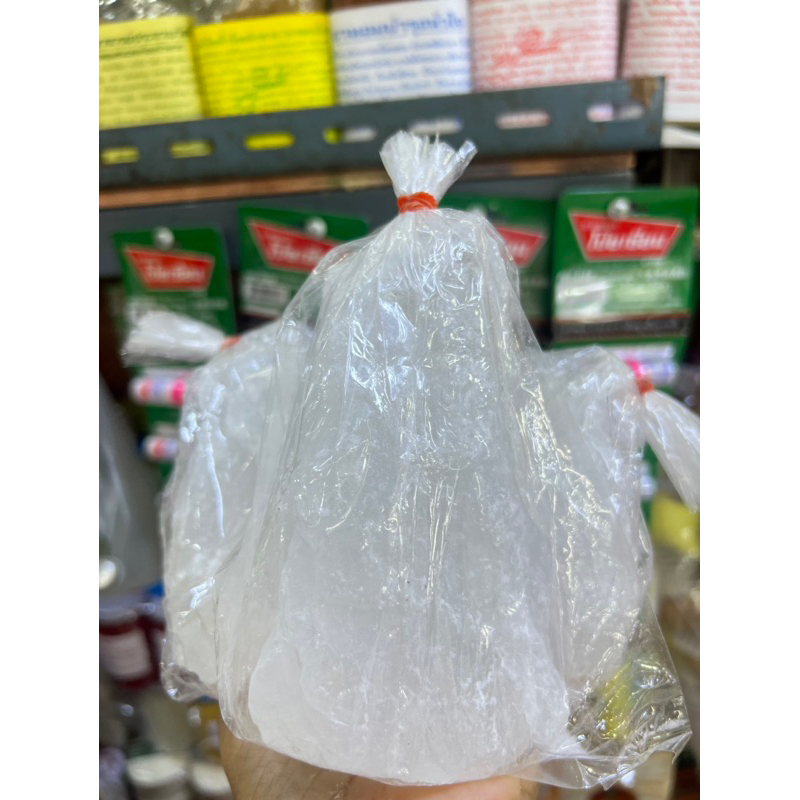 สารส้มใส,ใช้แกว่งน้ำ,ล้างผัก,ล้างปลา แบบก้อน(คละไซส์)1ถุง ขนาด400-500กรัม
