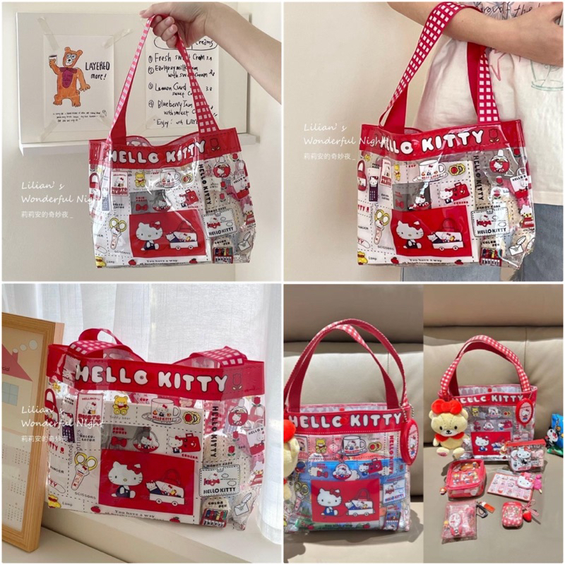 กระเป๋า Hello Kitty PVC ใสน่าร๊ากกกก