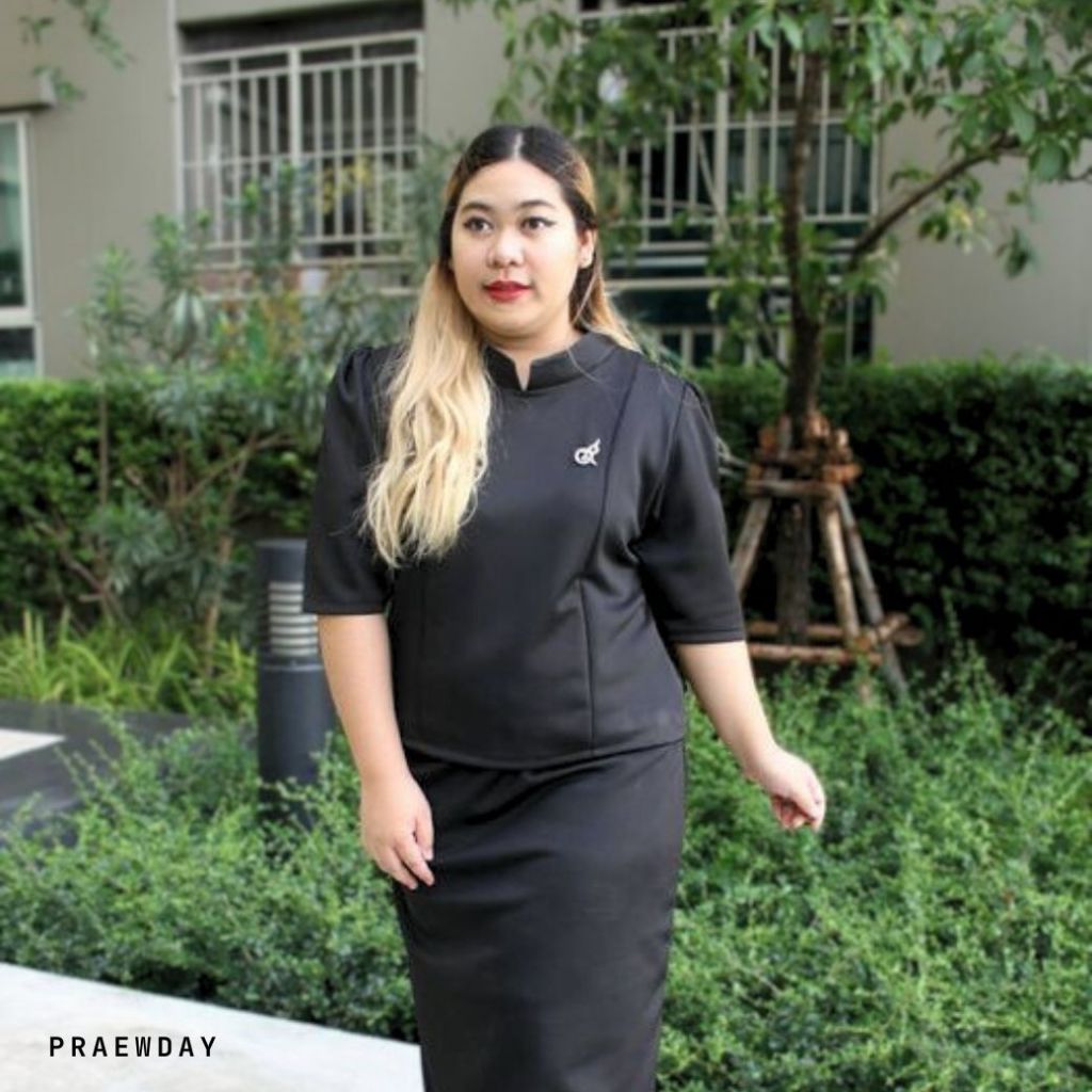 Preawday | ชุดจิตรลดาสาวอ้วน-อวบ ชุดจิตรลดาไซส์ใหญ่plussize | S18 รุ่น Chitralada