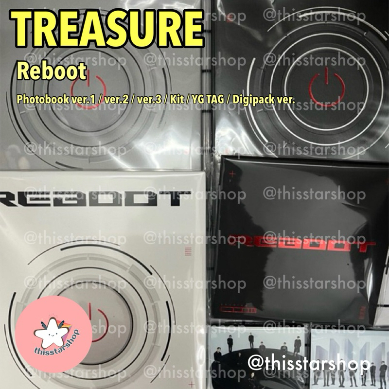 TREASURE อัลบั้ม 2nd Full Album [Reboot] (Photobook / Kit / YG TAG / Digipack ver.)